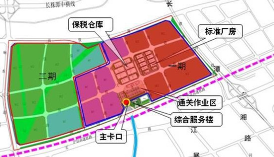 湘潭保税商品中心位置图