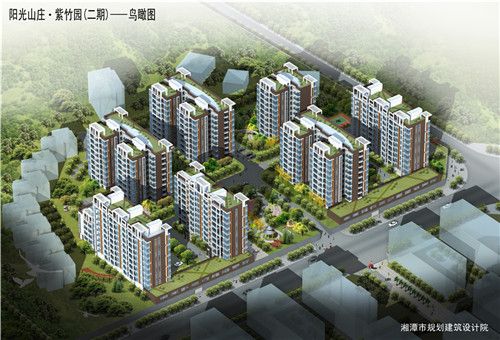 天元·紫竹园二期鸟瞰图