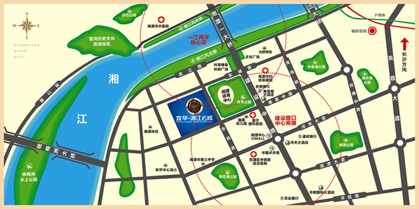 宜华·湘江名城三期位置图